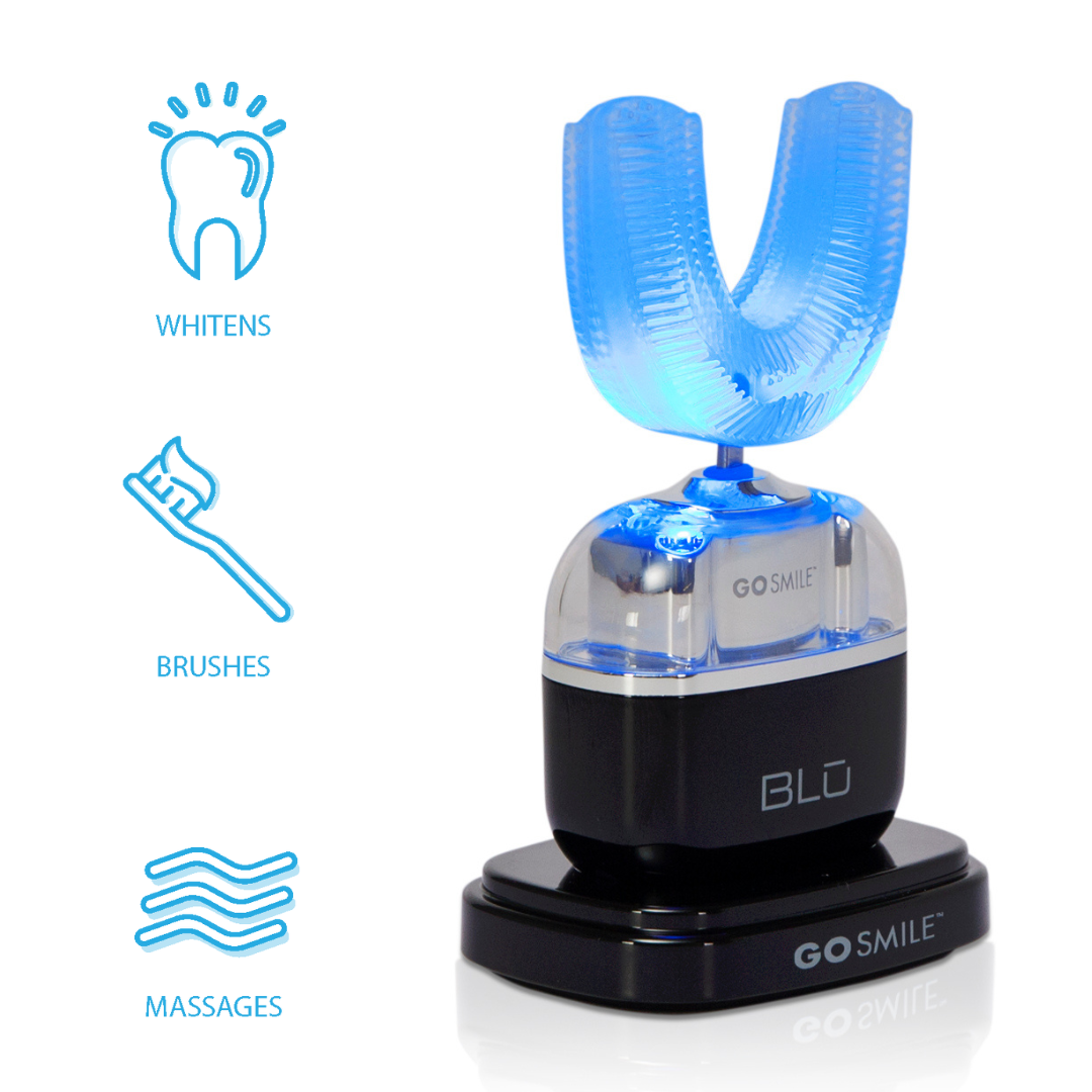 BLU Brushing & Whitening Device in Black