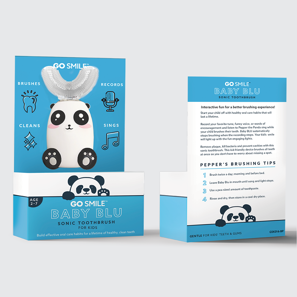 Baby BLU 360° Blue & Red Light Toothbrush - Pepper the Panda
