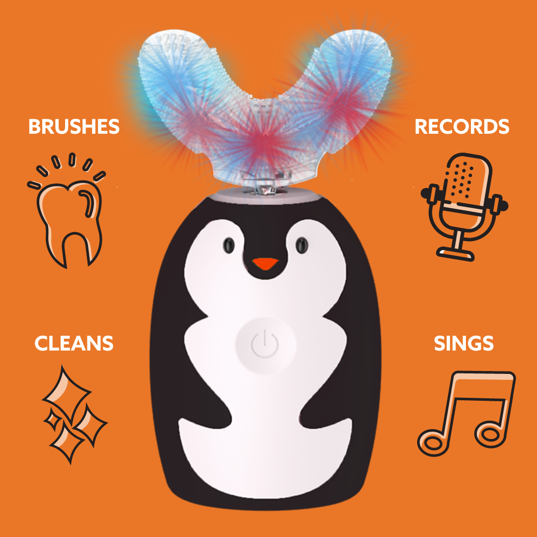 Baby BLU 360° Blue & Red Light Toothbrush - Piper the Penguin