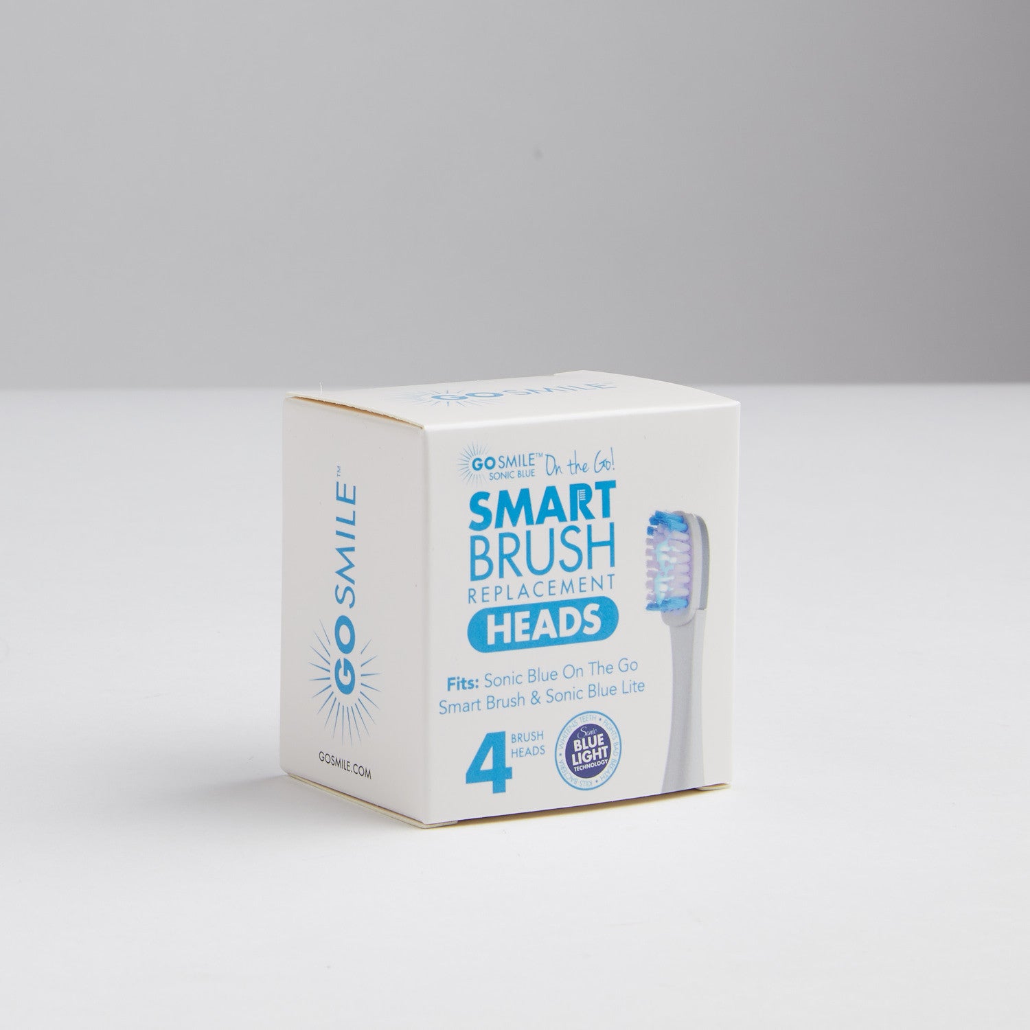 On The Go Sonic Blue Replacement Brush Heads