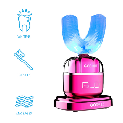 BLU Brushing &amp; Whitening Device in Electric Pink
