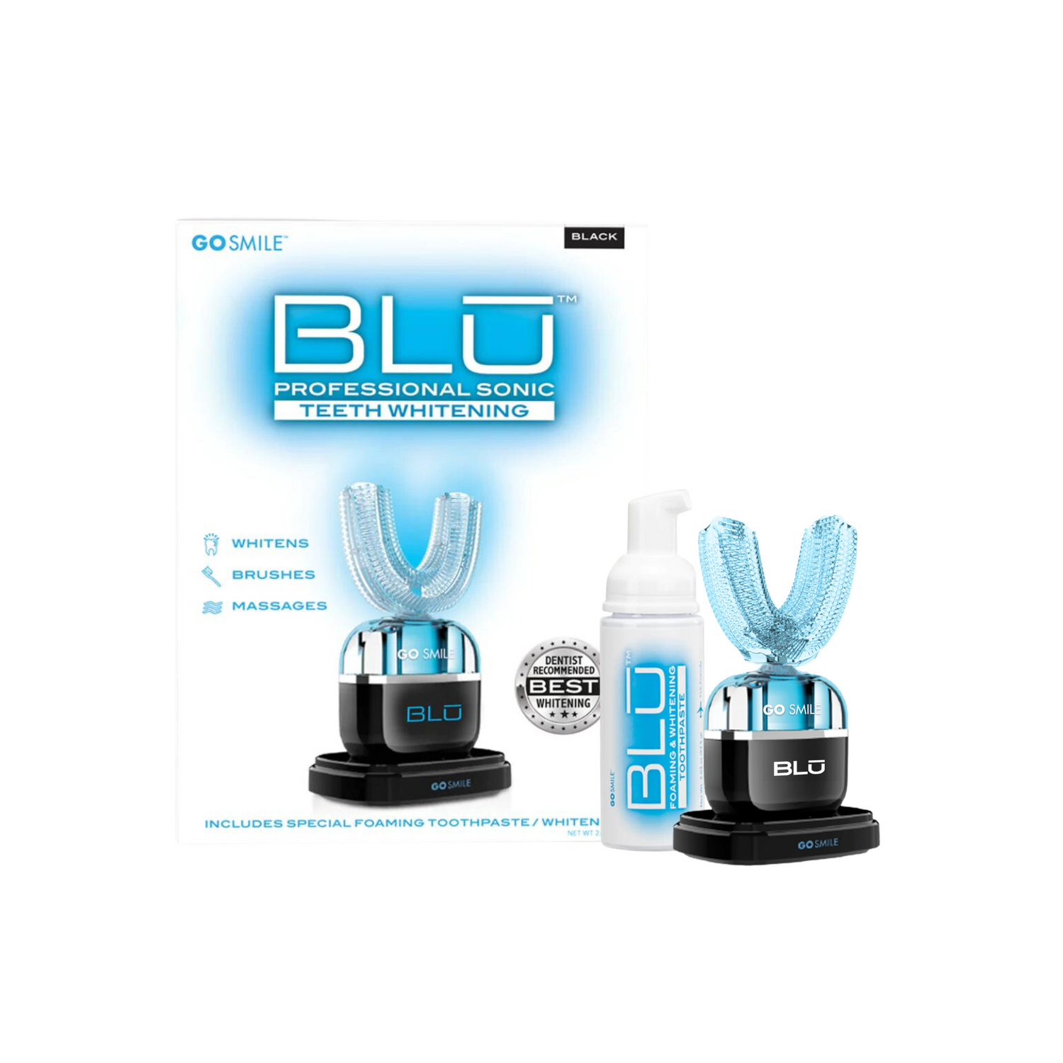 BLU Brushing &amp; Whitening Device in Black