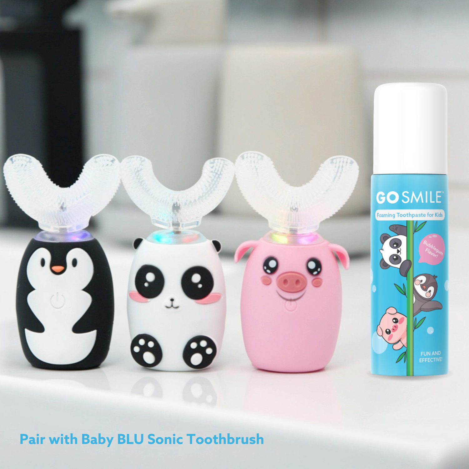 Foaming Toothpaste for Kids in Bubblegum