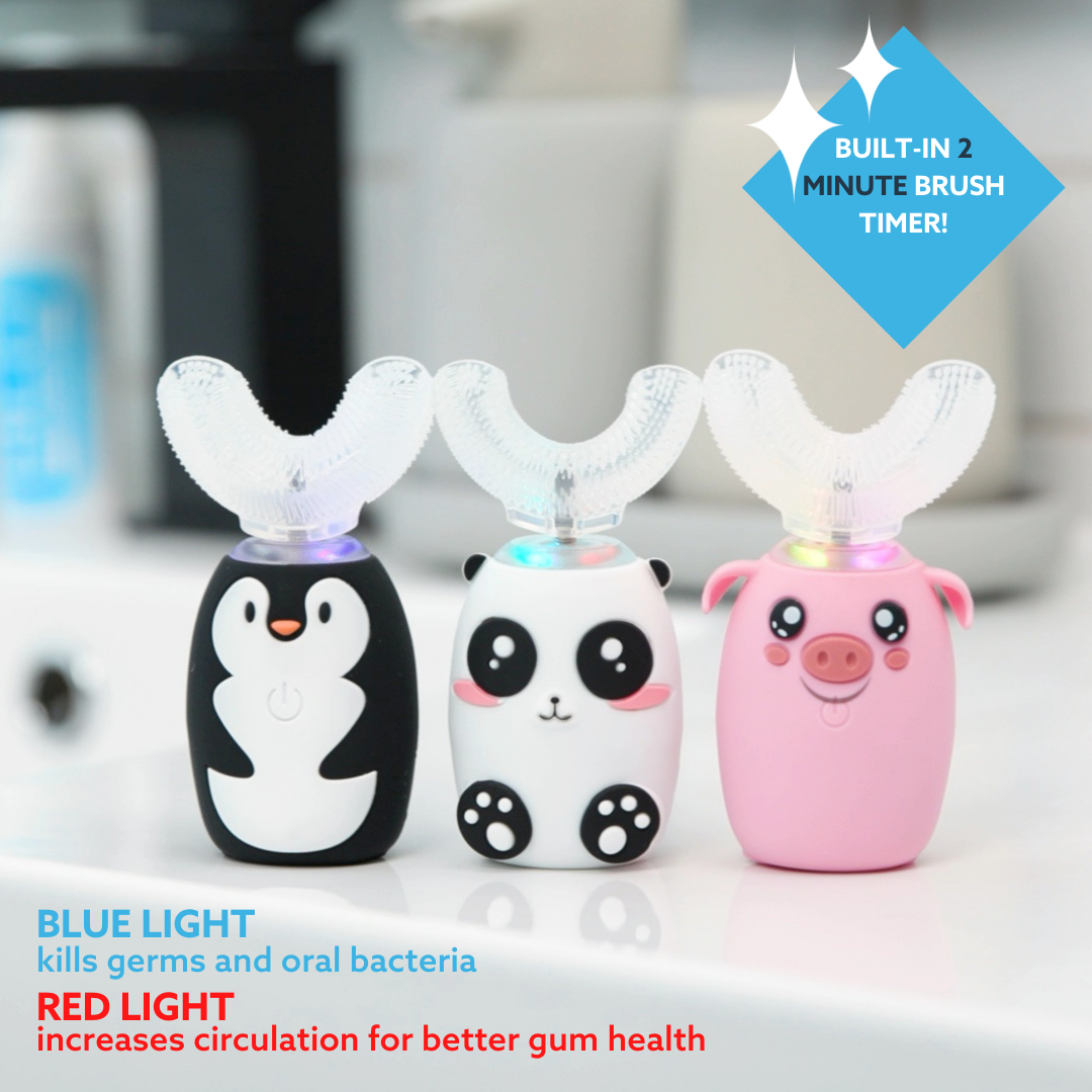 Baby BLU 360° Blue &amp; Red Light Toothbrush - Piper the Penguin